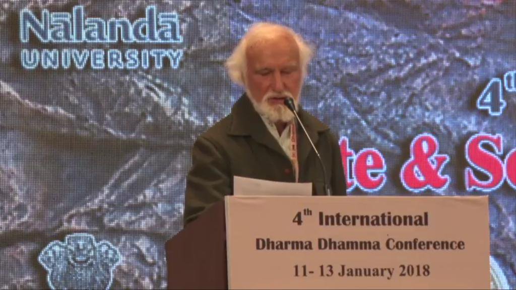 Conferencia en la Universidad de Nalanda